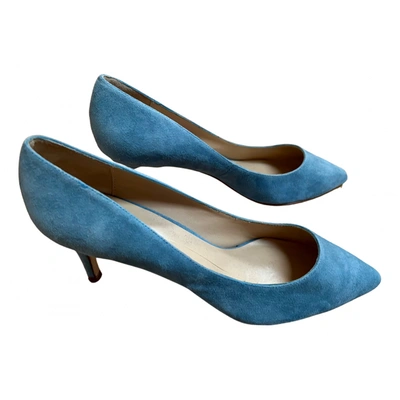 Pre-owned Lola Cruz Leather Heels In Blue