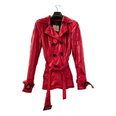 Pre-owned Moncler Coat In Red