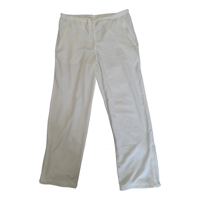 Pre-owned Nike Large Pants In White