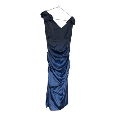 Pre-owned Flavio Castellani Mini Dress In Blue