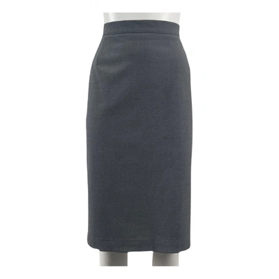 Pre-owned Elena Miro' Mid-length Skirt In Grey