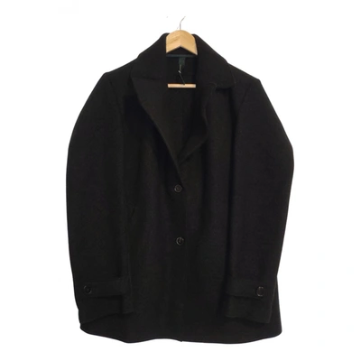 Pre-owned Harris Wharf London Wool Coat In Black