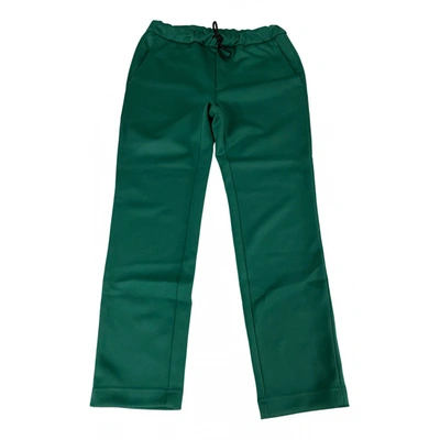 Pre-owned Golden Goose Trousers In Green
