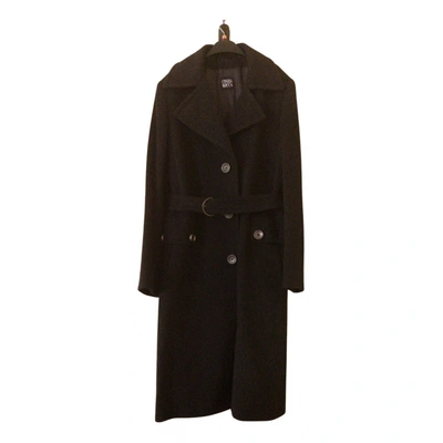 Pre-owned Cinzia Rocca Wool Coat In Black