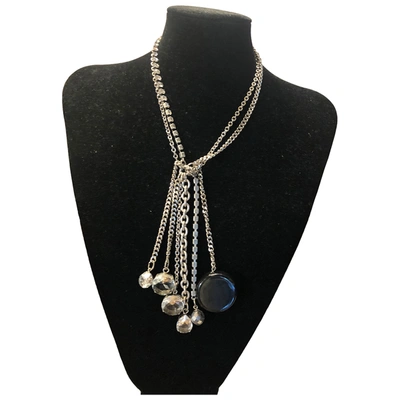 Pre-owned Emporio Armani Necklace In Silver