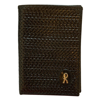 Pre-owned Roberta Di Camerino Leather Wallet In Black