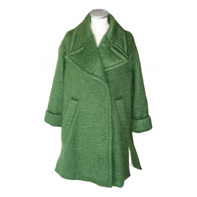 Pre-owned Il Cappottino Wool Coat In Green