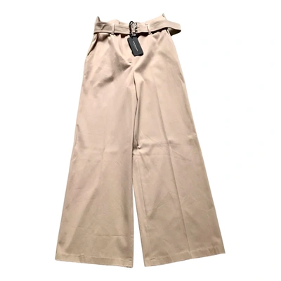 Pre-owned Atos Lombardini Large Pants In Beige