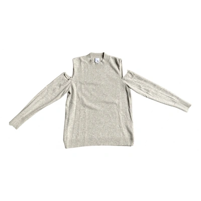 Pre-owned Iris & Ink Cashmere Jumper In Grey