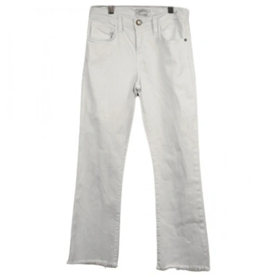 Pre-owned Current Elliott Trousers In White