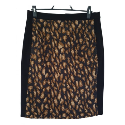 Pre-owned Dkny Mid-length Skirt In Black