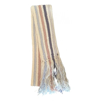 Pre-owned By Malene Birger Wool Scarf In Multicolour