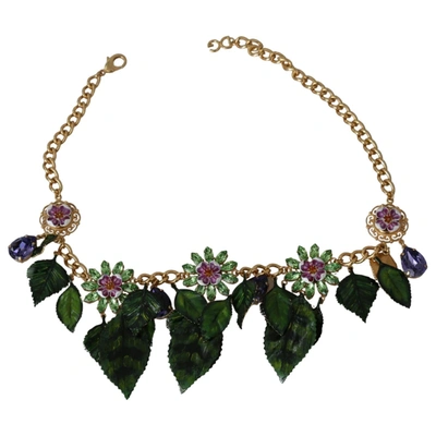 Pre-owned Dolce & Gabbana Necklace In Green