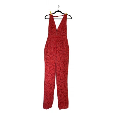 Pre-owned Valentino Jumpsuit In Red