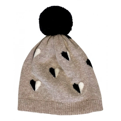 Pre-owned Chinti & Parker Wool Beanie In Beige