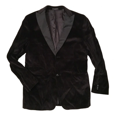 Pre-owned John Varvatos Velvet Jacket In Black