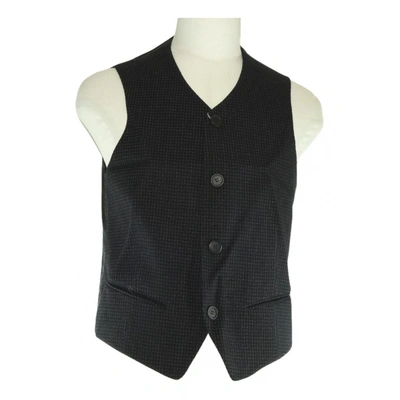 Pre-owned Giorgio Armani Vest In Black