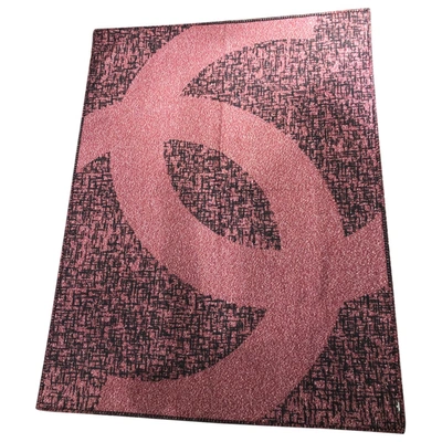 Pre-owned Chanel Cashmere Scarf In Burgundy