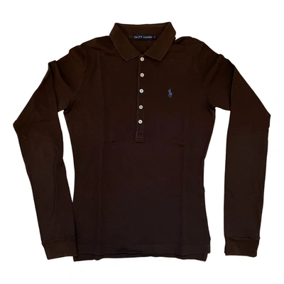 Pre-owned Polo Ralph Lauren Polo Classique Manches Courtes Polo In Brown