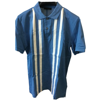 Pre-owned Prada Polo Shirt In Blue
