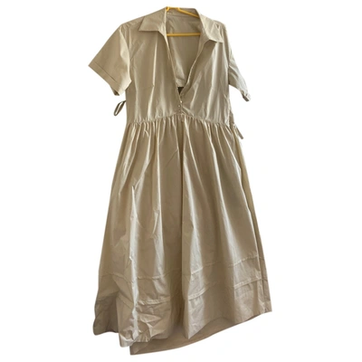 Pre-owned Nicholas Mid-length Dress In Beige