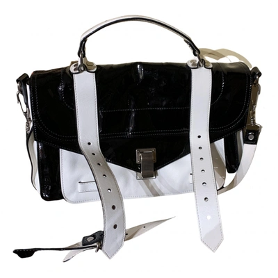 Pre-owned Proenza Schouler Ps1 Leather Handbag In Black