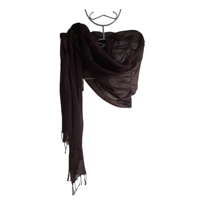 Pre-owned Massimo Dutti Scarf In Brown