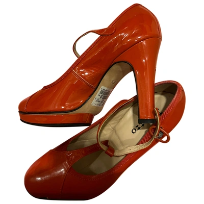 Pre-owned Repetto Patent Leather Heels In Orange
