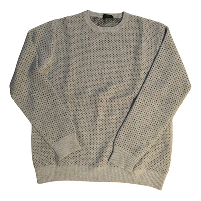 Pre-owned Zanone Cashmere Pull In Grey