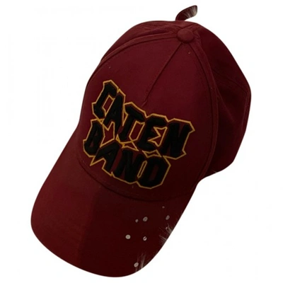 Pre-owned Dsquared2 Hat In Burgundy
