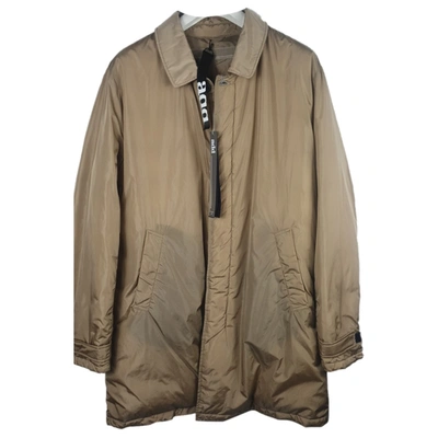 Pre-owned Add Puffer In Beige