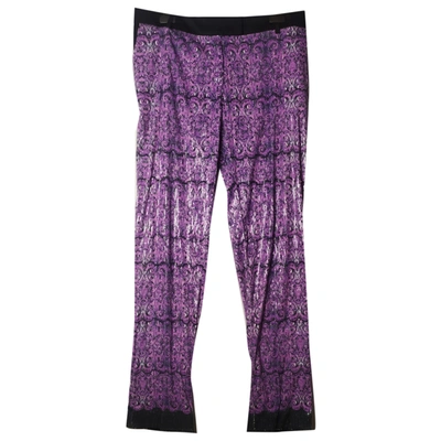 Pre-owned Piccione•piccione Trousers In Purple