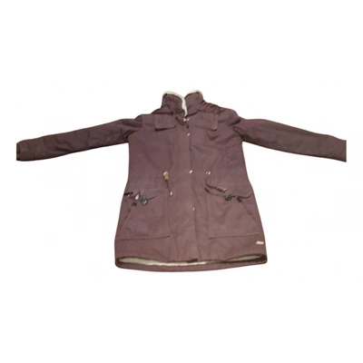 Pre-owned Hoss Intropia Parka In Burgundy