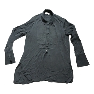 Pre-owned Vince Silk Shirt In Black