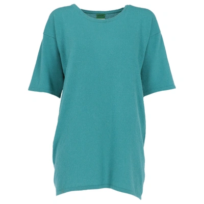 Pre-owned Kenzo Cashmere Pull In Turquoise