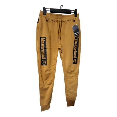 Pre-owned Mastermind Japan Trousers In Camel