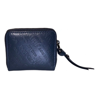 Pre-owned Jimmy Choo Leather Purse In Blue