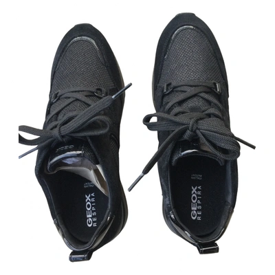Pre-owned Geox Trainers In Black