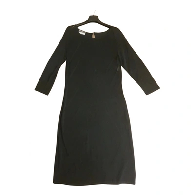Pre-owned Ferragamo Maxi Dress In Black