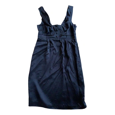 Pre-owned Burberry Mid-length Dress In Navy