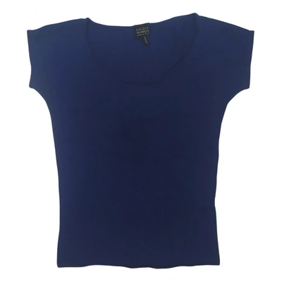 Pre-owned Krizia Cashmere Top In Navy
