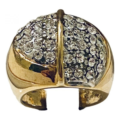 Pre-owned Harrods Silver Gilt Ring In Gold