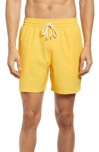 Polo Ralph Lauren Men's Traveler Swim Costume In Yellow