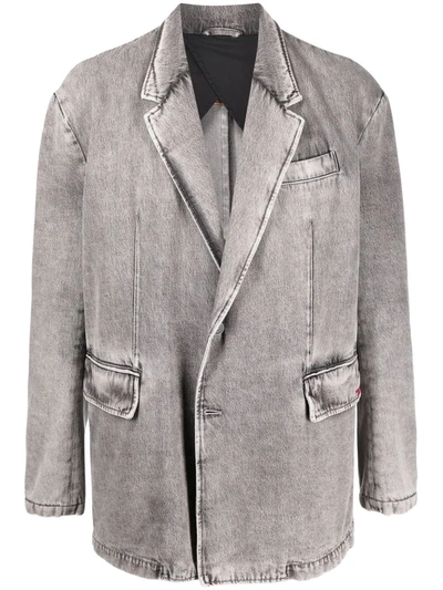 Diesel Fashion Show Denim Blazer In Grey
