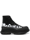 Alexander Mcqueen Tread Slick High-top Sneakers In Black
