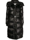 WOOLRICH PADDED BELTED DOWN COAT