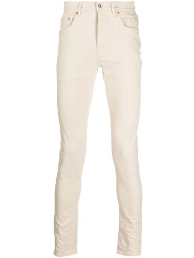Purple Brand Distressed Blowout Skinny Jean Optic White In Leathered White