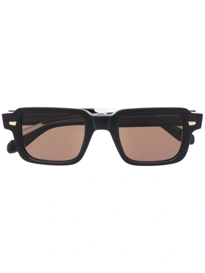 Cutler And Gross 1393 Rectangle-frame Acetate Sunglasses In Black