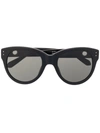 Linda Farrow Round Frame Sunglasses In Black