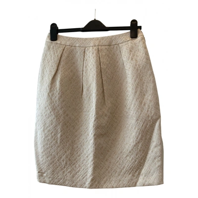 Pre-owned Peserico Mid-length Skirt In Gold